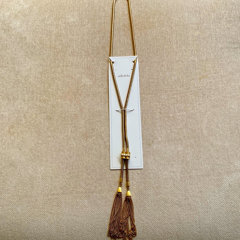 Stella and Dot tassel necklace